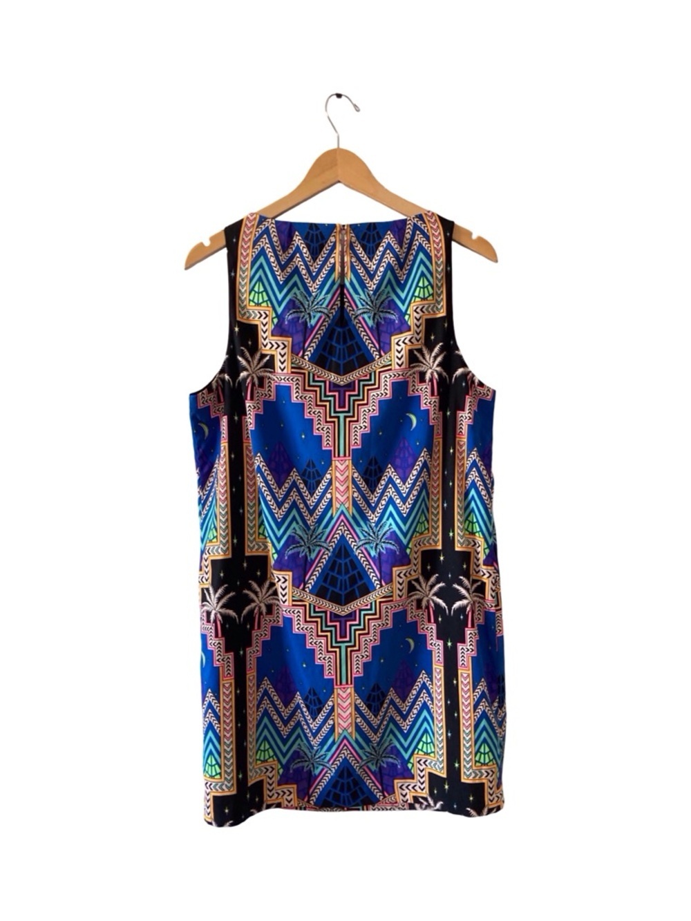 Mara Hoffman Egyptian Pyramid Palm Print designer Dress summer Size L NWOT - Picture 10 of 11